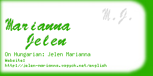 marianna jelen business card